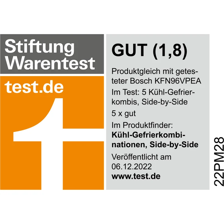 Siemens KF96NVPEA iQ300 Side-by-Side-Kühlschrank, freistehend, silber, NoFrost, 0-Grad-Zone, Schnellgefrieren und -kühlen, Breite 91 cm – Bild 2