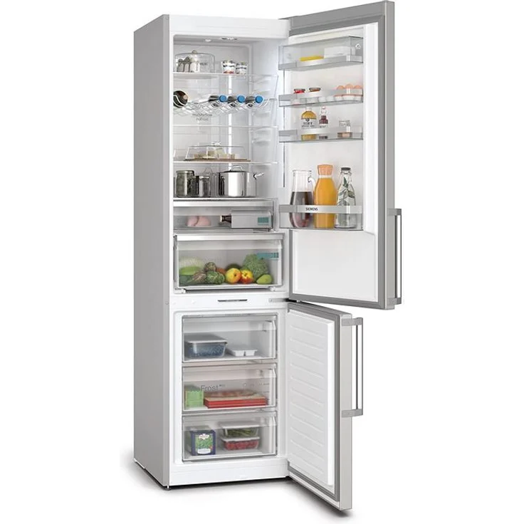 Siemens iQ500 KG39NAICT Kühl-Gefrierkombination, freistehend, edelstahl-grau, NoFrost, 0-Grad-Zone, Schnellkühlen und -gefrieren, Breite 60 cm – Bild 2