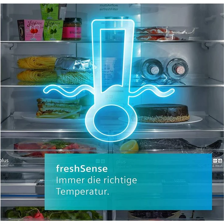 Siemens iQ500 KG39NAICT Kühl-Gefrierkombination, freistehend, edelstahl-grau, NoFrost, 0-Grad-Zone, Schnellkühlen und -gefrieren, Breite 60 cm – Bild 6