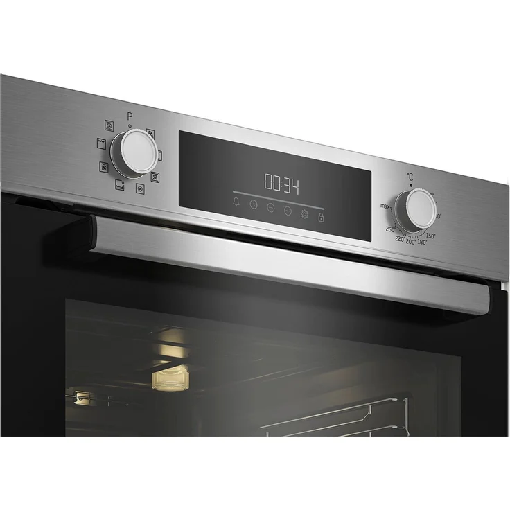 Beko Backofen-Set BBSM12320X, Elektrobackofen inklusive  Elektrokochfeld aus  Glaskeramik, Multifunktionskochen, Energieeffizienzklasse A, Garraum 72 l, Breite 59,4 cm, edelstahl – Bild 5