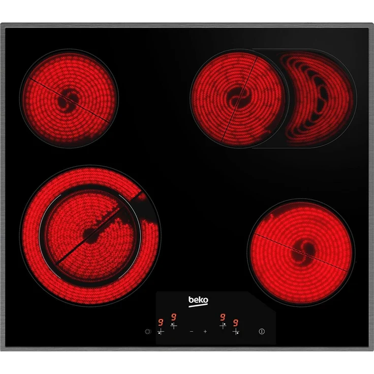 Beko Backofen-Set BBSM12320X, Elektrobackofen inklusive  Elektrokochfeld aus  Glaskeramik, Multifunktionskochen, Energieeffizienzklasse A, Garraum 72 l, Breite 59,4 cm, edelstahl – Bild 2