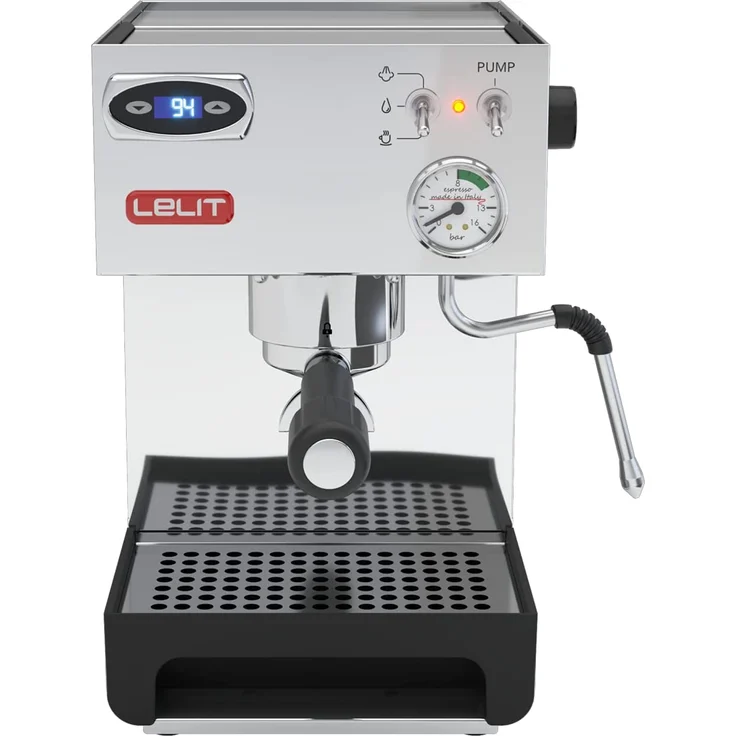 Lelit Anna PL41TEM semi-professionelle Kaffeemaschine für Espresso-Bezug, Cappuccino Pads-Kaffee-Temperaturregelung über PID-Steuerung-Edelstahl-Gehäuse, Stainless Steel, 2 liters, silber – Bild 1