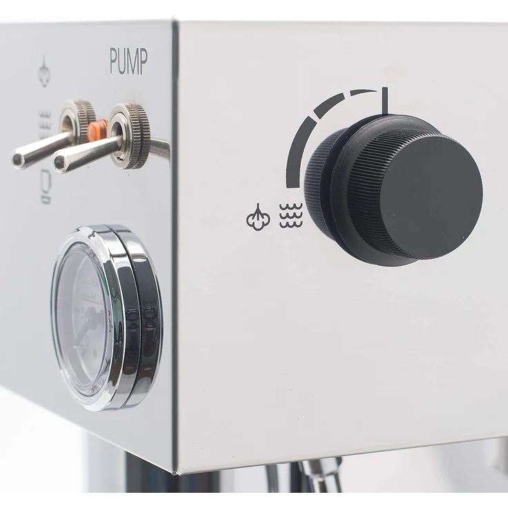 Lelit Anna PL41TEM semi-professionelle Kaffeemaschine für Espresso-Bezug, Cappuccino Pads-Kaffee-Temperaturregelung über PID-Steuerung-Edelstahl-Gehäuse, Stainless Steel, 2 liters, silber – Bild 5