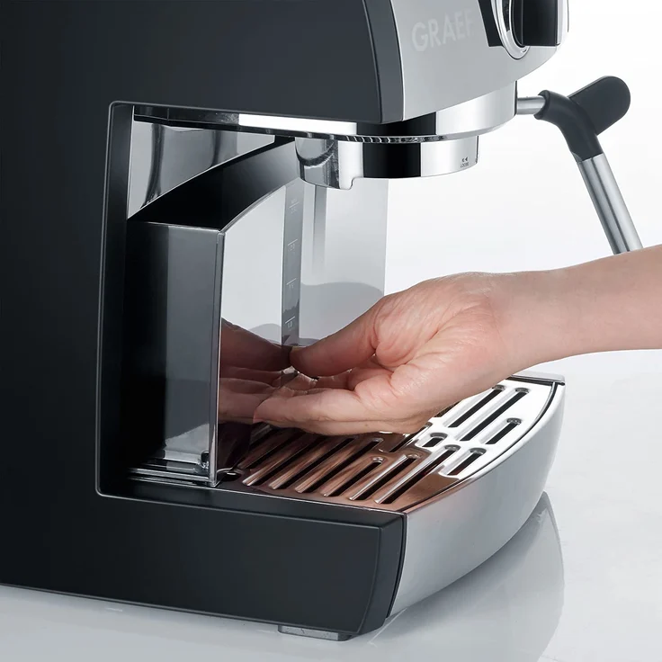 Graef ES702EU Siebträger-Espressomaschine pivalla, 1410 W, 16 Bar, schwarz-matt-edelstahl – Bild 6