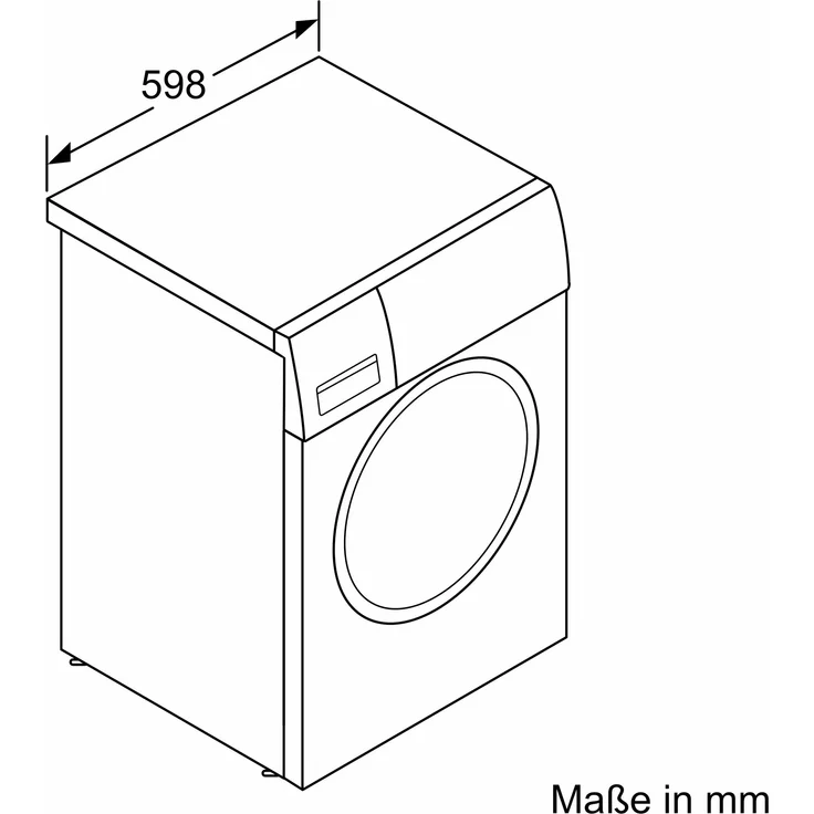 Bosch Serie 6 WGG244M40, Frontlader-Waschmaschine, A, Fassungsvermögen 9 kg, Standgerät – Bild 7