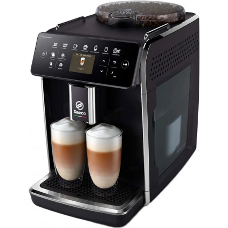Saeco GranAroma SM6480-00 Kaffeevollautomat mit Milchsystem, 1,8 l Wassertank, 0,6 l Milchbehälter, schwarz – Bild 2