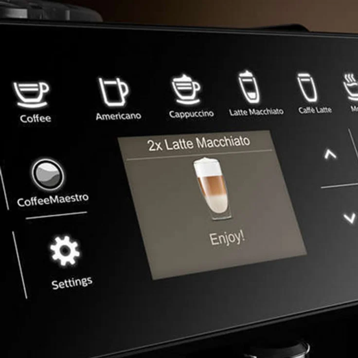 Saeco GranAroma SM6480-00 Kaffeevollautomat mit Milchsystem, 1,8 l Wassertank, 0,6 l Milchbehälter, schwarz – Bild 4