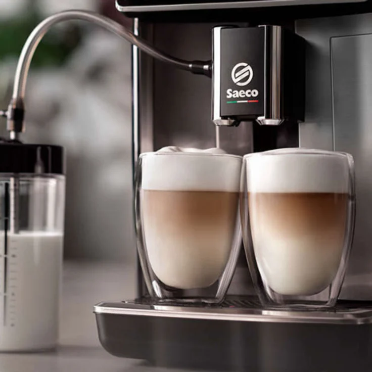 Saeco GranAroma SM6480-00 Kaffeevollautomat mit Milchsystem, 1,8 l Wassertank, 0,6 l Milchbehälter, schwarz – Bild 5