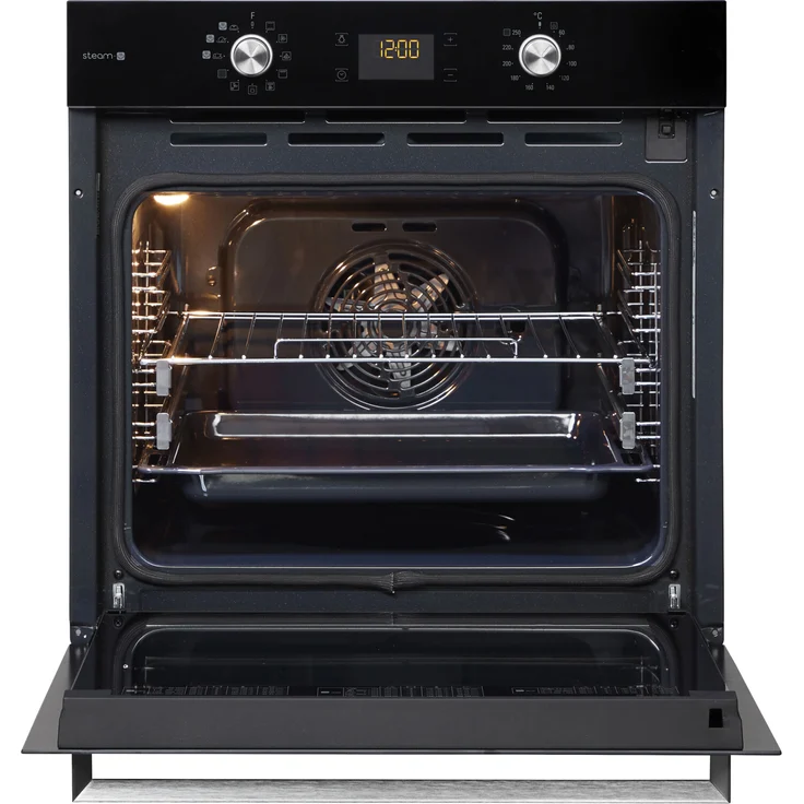 Bauknecht BAK5S KP8V2 BLG Backofen, Einbau, Energieeffizienzklasse A+, Garraum 71 l, Selbstreinigung Pyrolyse, versenkbare Drehknöpfe, PowerHeißluft, ClassicCook, schwarz – Bild 3