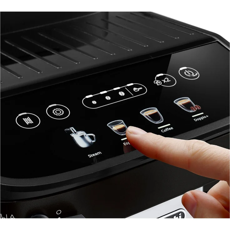 De'Longhi ECAM 290.22.B Magnifica Evo Coffee Kaffeevollautomat, Milchaufschäumdüse, 1,8 l Wasserbehälter, schwarz – Bild 3