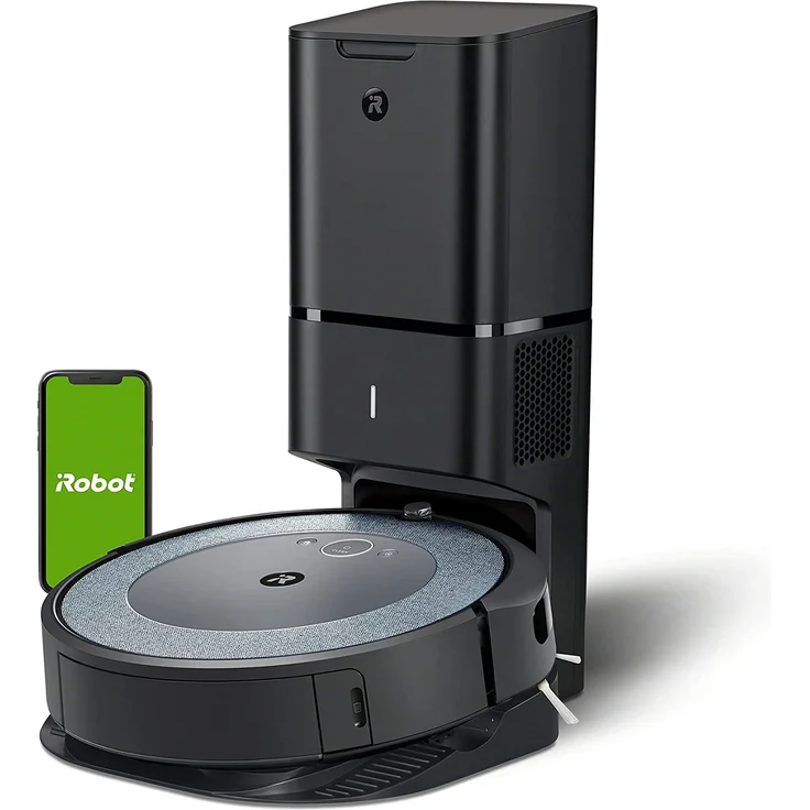 iRobot Roomba i3+ Saugroboter mit Absaugstation, 75 min Akkubetrieb, grau – Bild 1