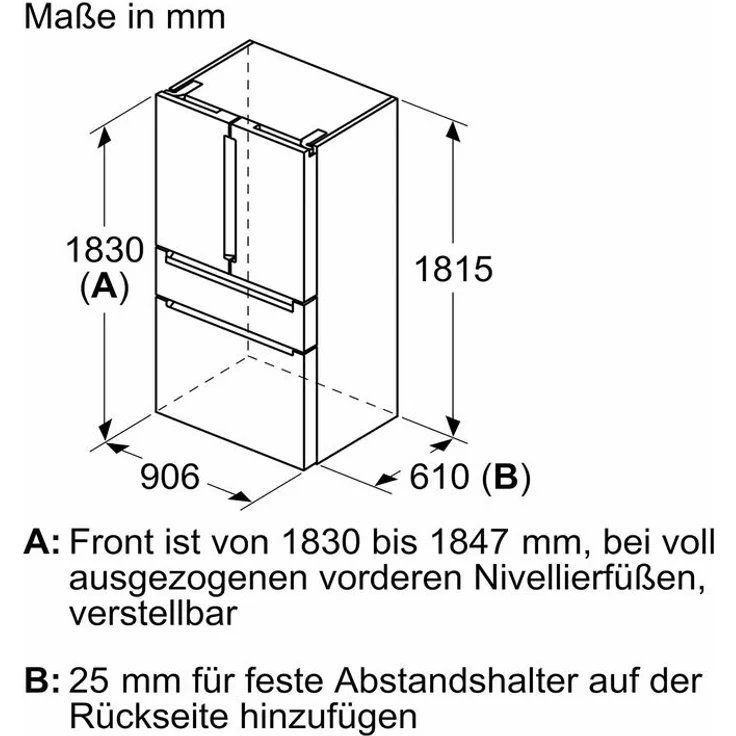 Siemens KF96RSBEA French-Door-Kühlschrank, freistehend, schwarz, NoFrost, Schnellkühlen und -gefrieren, 0-Grad-Kühlzone, Wassertank, Breite 91 cm – Bild 11