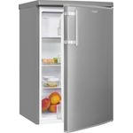 Exquisit KS16-4-HE-040E Kühlschrank, freistehend, Inoxlook, Energieklasse E