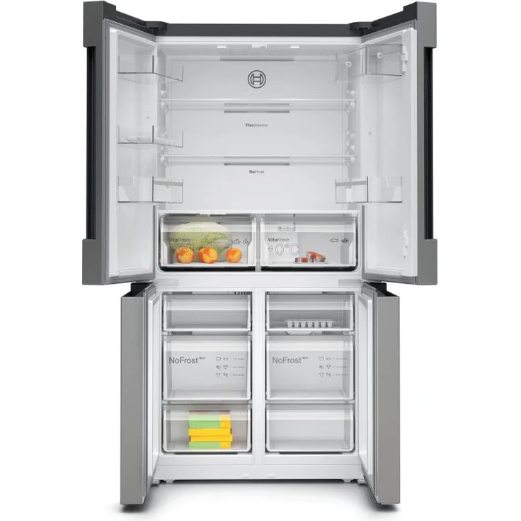 Bosch KFN96VPEA Side-by-Side-Kühlschrank, freistehend, silber, NoFrost, Schnellkühlen und -gefrieren, 0-Grad-Zone, LED, Breite 91 cm – Bild 3