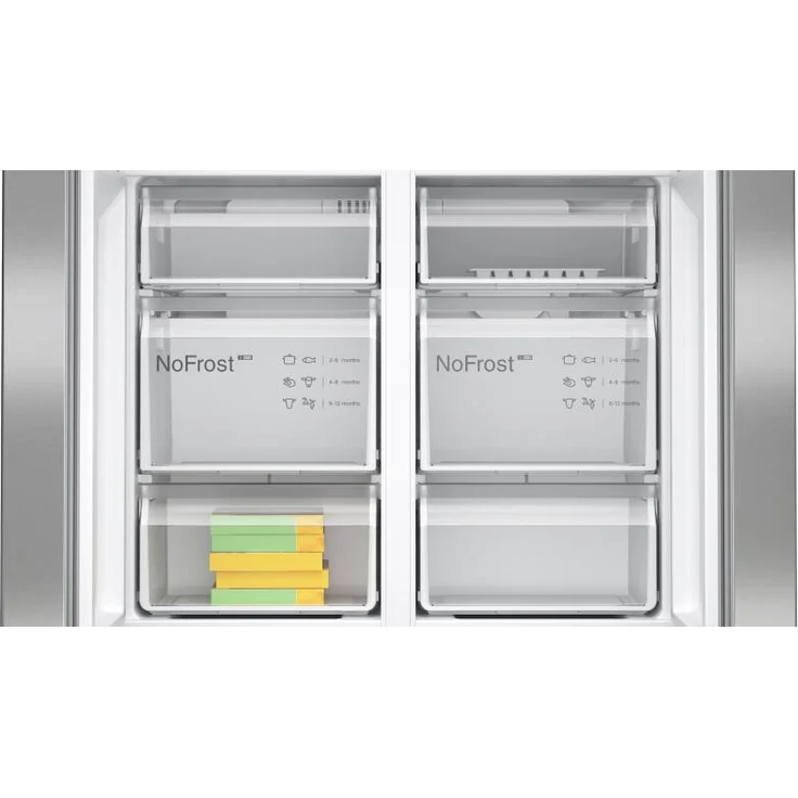 Bosch KFN96VPEA Side-by-Side-Kühlschrank, freistehend, silber, NoFrost, Schnellkühlen und -gefrieren, 0-Grad-Zone, LED, Breite 91 cm – Bild 4