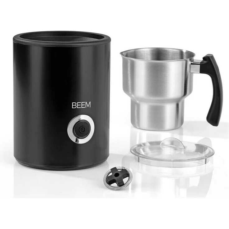 BEEM MILK-PERFECT Induktions-Milchaufschäumer, 500W, Aufschäumen 260ml, Milch 500 ml, LED, Edelstahl, PP, schwarz – Bild 5