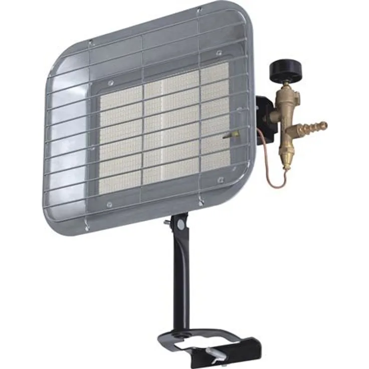 Perel gasstrahler 4500 W silber, 