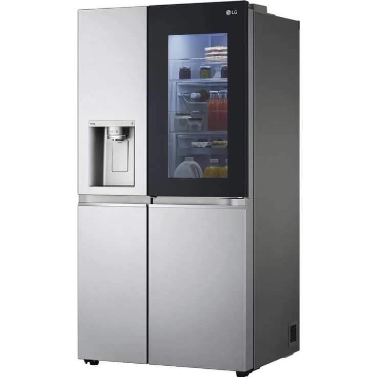 LG GSXV90BSDE Side-by-Side-Kühlschrank, freistehend, silber, NoFrost, Wasserspender, Festwasseranschluss, Schnellgefrieren, Fresh Zone, Door-in-Door, IceMaker, Breite 91.3 cm – Bild 2