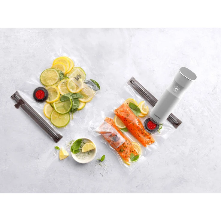 Zwilling Fresh & Save Vakuum- Starter-Set 7-tlg., inkl. Glasbox M 0,9 l, 1x Glasbox L 2,0 l Glas, Kunststoff, Silikon, transparent, weiß – Bild 7
