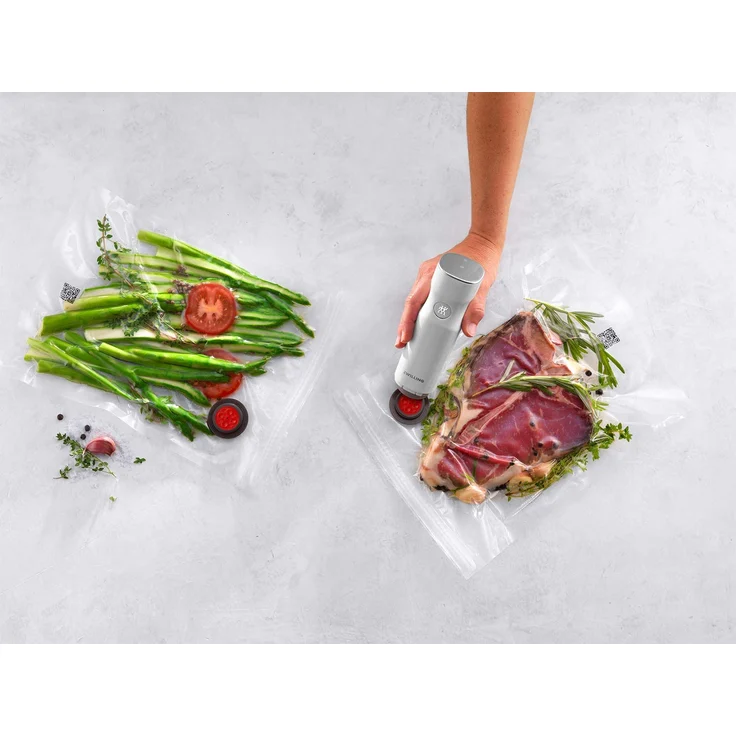 Zwilling Fresh & Save Vakuum- Starter-Set 7-tlg., inkl. Glasbox M 0,9 l, 1x Glasbox L 2,0 l Glas, Kunststoff, Silikon, transparent, weiß – Bild 8
