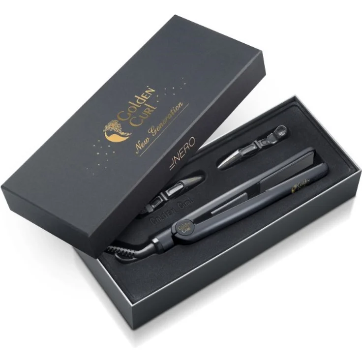 Golden Curl IL Nero Glätteisen Schwarz für seidig glattes Haar – Bild 8