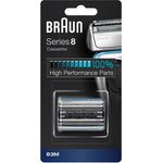 Braun Series 8 83M Ersatz Scherkopfkassette für elektrischen Rasierer, Nass- und Trockenrasur, silber