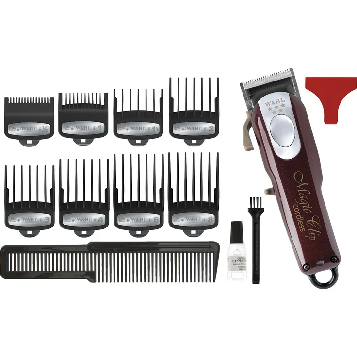 Wahl Magic Clip 5 Sterne Cordless Haarschneidemaschine Netz/Akku betrieben rot – Bild 2