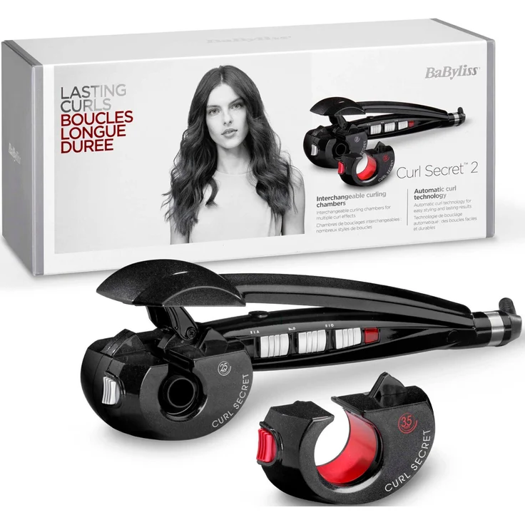 BaByliss Paris Curl Secret Ionic 2 Lockenmaschine mit 2 Aufsätzen geeignet für dünne bis dicke Haare, C1300E schwarz für voluminöse & glamouröse Locken – Bild 5
