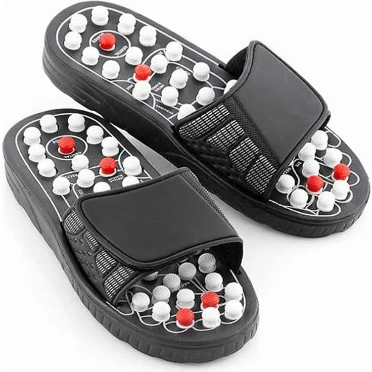 InnovaGoods Badelatschen Massageschuhe InnovaGoods Akupressur Schuhe Badeschuhe M