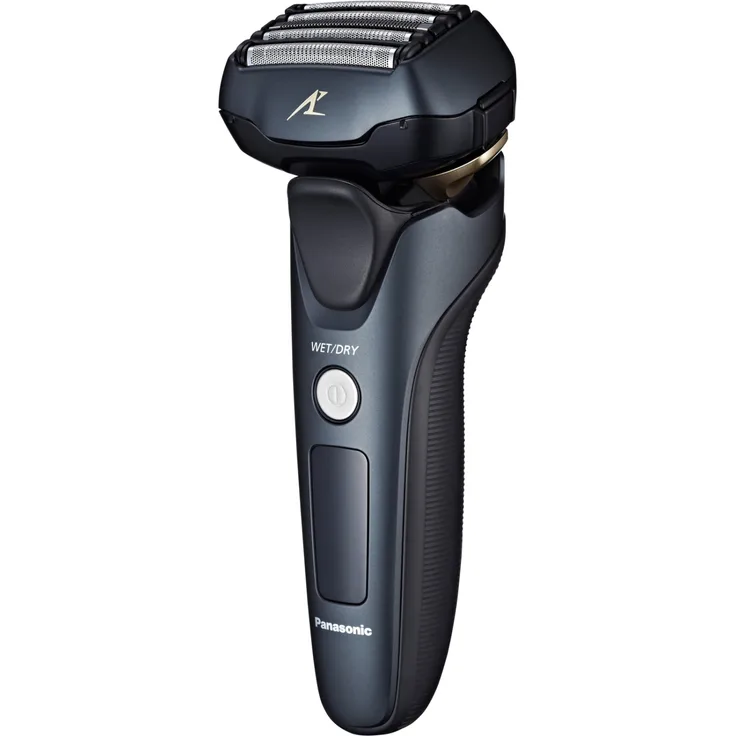 Panasonic ES-LV97-K803 Nass-Trocken Herren Rasierer, 5-fach-Scherkopf mit Linearmotor, inklusiv Reinigungs- und Ladestation, schwarz