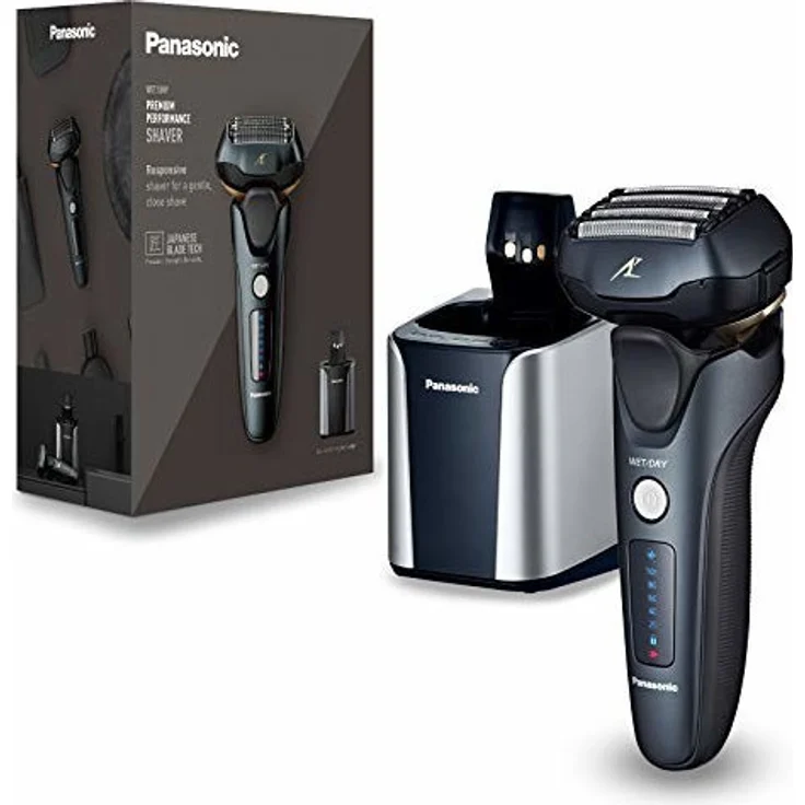 Panasonic ES-LV97-K803 Nass-Trocken Herren Rasierer, 5-fach-Scherkopf mit Linearmotor, inklusiv Reinigungs- und Ladestation, schwarz – Bild 4