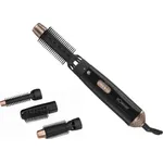 Bomann HAS 8101 CB Warmluftbürste mit 3 Aufsätzen, 2 Temperatur - Leistungsstufen, plus Kaltstufe, 600 Watt, schwarz