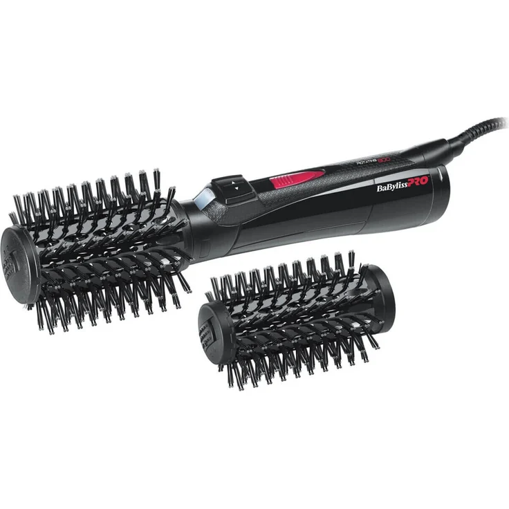 Babyliss Pro 102627 800 Watt Bürstenaufsätze 40 mm und 50 mm mit 2 Gebläsestufen inkl. 2 Stylingaufsätze, schwarz – Bild 2