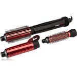 Babyliss Pro Pro Big Curls Hot Airstyler für voluminöse & glamouröse Locken, 400 Watt, mit 3 Aufsätzen, 25 mm Durchmesser Thermobürste, schwarz, rosa