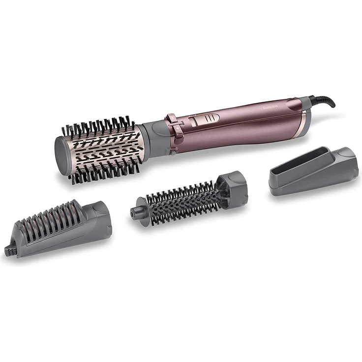 BaByliss AS960E Beliss Big Hair Warmluftbürste, 1000W, inkl. 4 Styling-Aufsätze, Aufbwahrungstasche, Ionen-Technologie, variable Temperatur, rosa – Bild 2