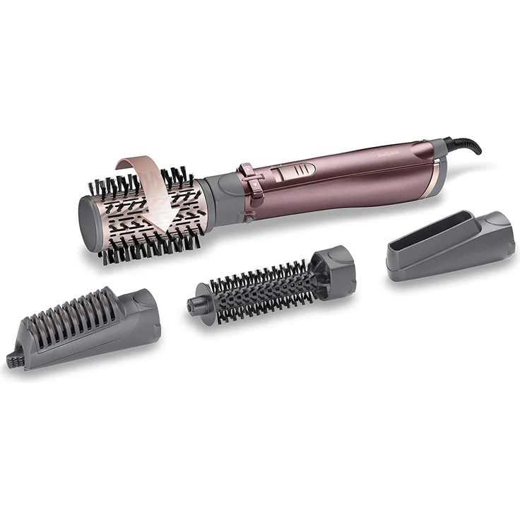 BaByliss AS960E Beliss Big Hair Warmluftbürste, 1000W, inkl. 4 Styling-Aufsätze, Aufbwahrungstasche, Ionen-Technologie, variable Temperatur, rosa – Bild 9