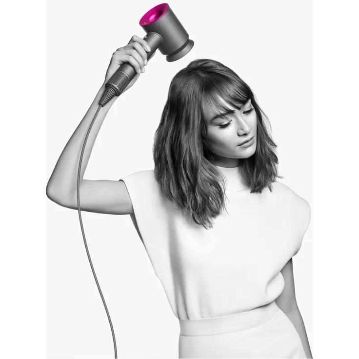 Dyson Supersonic HD07 Haartrockner, Ionen-Technologie, 1600 Watt, inkl. 5 Stylingdüsen, Generation 2021, anthrazit, fuchsia – Bild 9