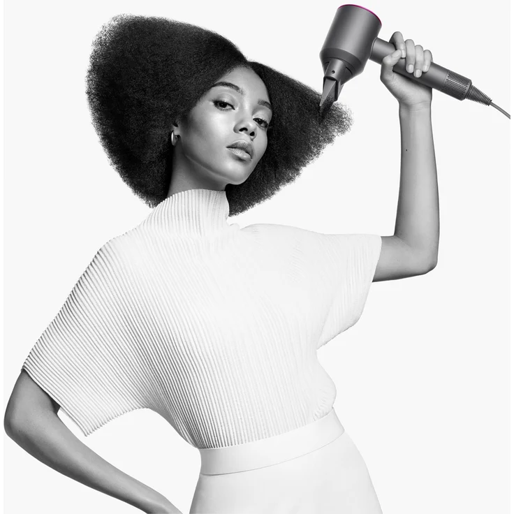 Dyson Supersonic HD07 Haartrockner, Ionen-Technologie, 1600 Watt, inkl. 5 Stylingdüsen, Generation 2021, anthrazit, fuchsia – Bild 6