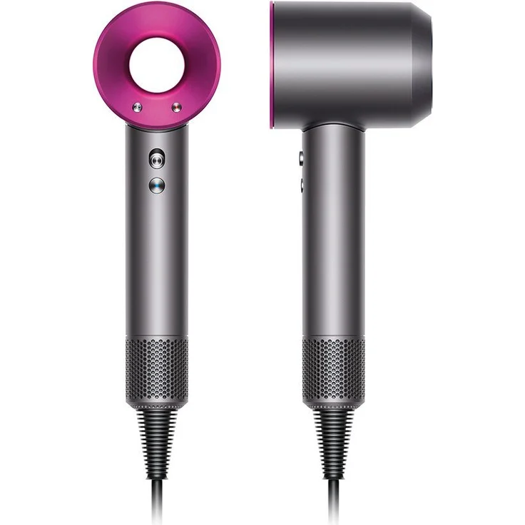 Dyson Supersonic HD07 Haartrockner, Ionen-Technologie, 1600 Watt, inkl. 5 Stylingdüsen, Generation 2021, anthrazit, fuchsia – Bild 2