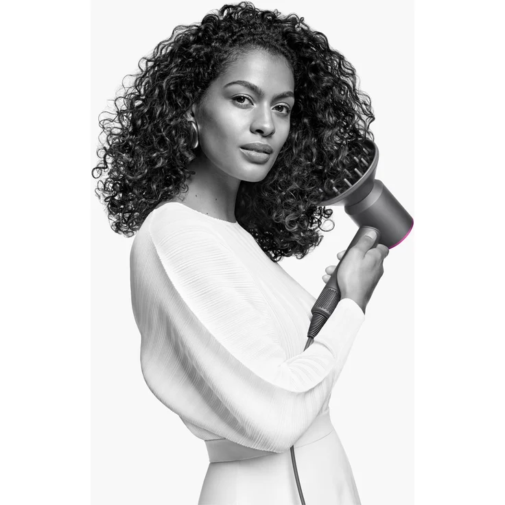 Dyson Supersonic HD07 Haartrockner, Ionen-Technologie, 1600 Watt, inkl. 5 Stylingdüsen, Generation 2021, anthrazit, fuchsia – Bild 7
