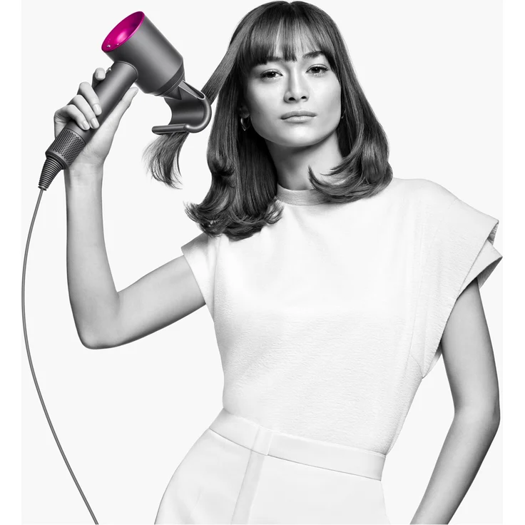 Dyson Supersonic HD07 Haartrockner, Ionen-Technologie, 1600 Watt, inkl. 5 Stylingdüsen, Generation 2021, anthrazit, fuchsia – Bild 5