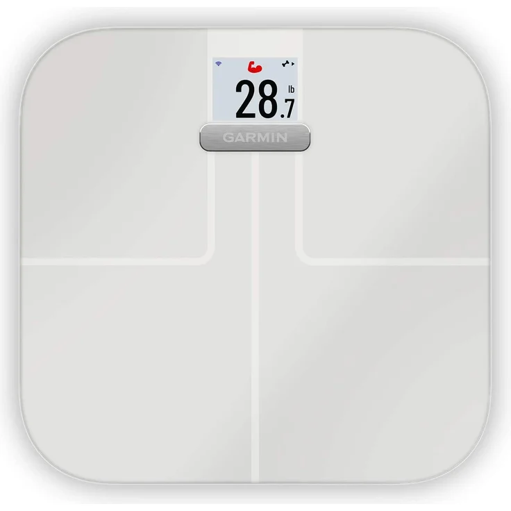 Garmin Index S2 Smart-Waage, weiß, Körperanalysewaage mit Gewichtstrend-Anzeige, weiß – Bild 3