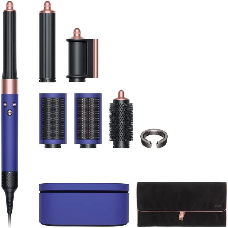 Dyson 426132-01 Airwrap Complete Long Multistyler für alle Haartypen Coanda-Effekt, 3 Temperaturstufen, Ionen-Technologie, Kaltstufe, inkl. 6 Aufsätze, neuer Trocknungs-Aufsatz für Styling-Vorbereitung, Gifting Edition 2022, violettblau, rosé – Bild 1