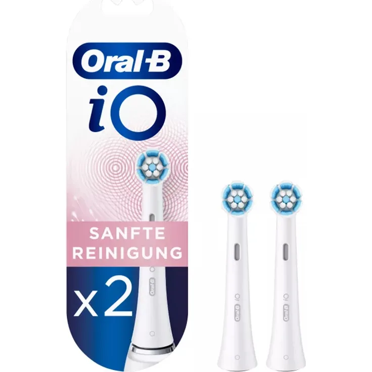 Oral-B iO Sanfte Reinigung 2er-Pack, für ein rundum sauberes Mundgefühl