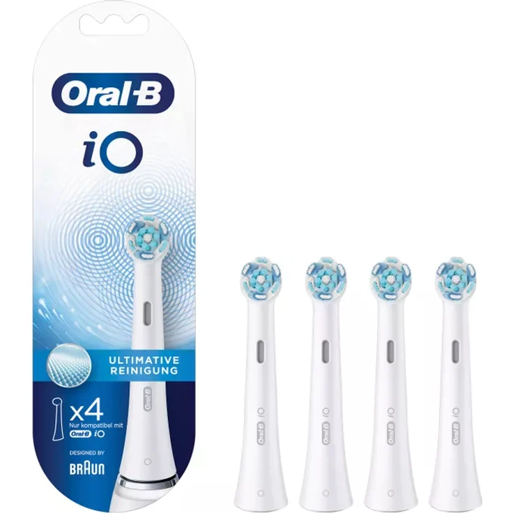 Oral-B iO Ultimative Reinigung 4er-Pack, für ein rundum sauberes Mundgefühl – Bild 1