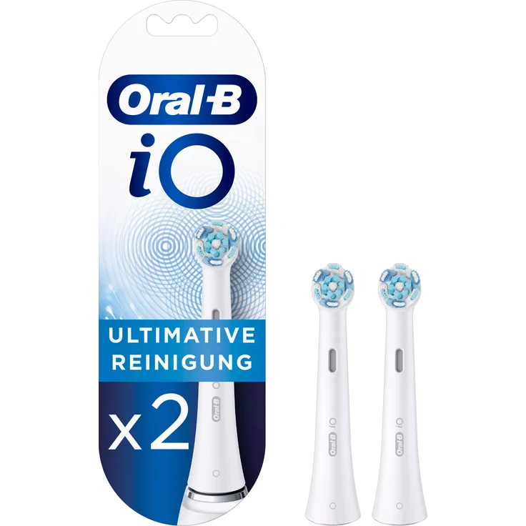 Oral-B iO Ultimative Reinigung, weiß, 2er-Pack, für ein rundum sauberes Mundgefühl – Bild 1