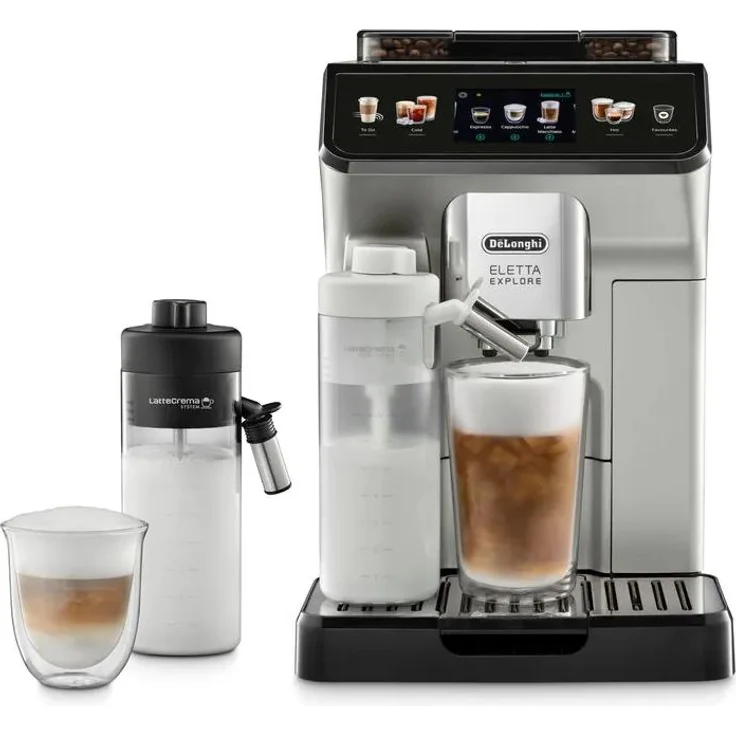 De'Longhi ECAM 450.55.S Eletta Explore Kaffeevollautomat, silber – Bild 1