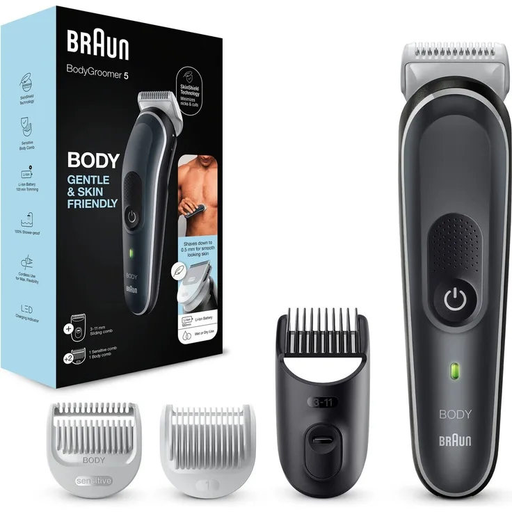 Braun BodyGroomer 5 - BG5340 - grau & schwarz