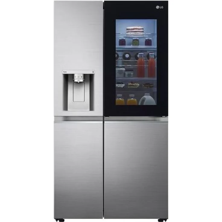 LG GSXV90PZAF Side-by-Side-Kühlschrank, freistehend, platinum silver, NoFrost, Schnellgefrieren, Wasser- und Eiswürfelspender, Festwasseranschluss, Breite 91.3 cm - Preisvergleich – Bild 2