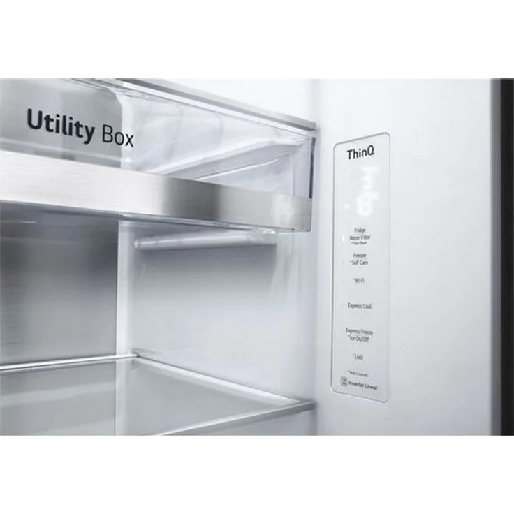 LG GSXV90PZAF Side-by-Side-Kühlschrank, freistehend, platinum silver, NoFrost, Schnellgefrieren, Wasser- und Eiswürfelspender, Festwasseranschluss, Breite 91.3 cm - Preisvergleich – Bild 7